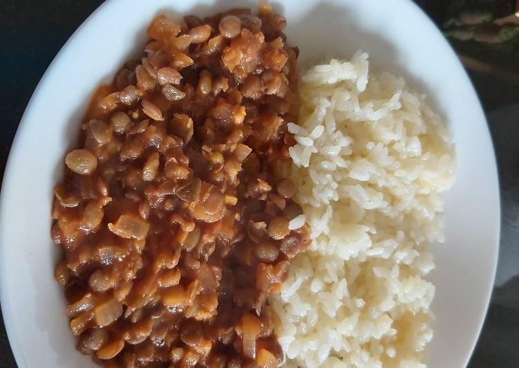 How to Make Homemade Lentils and rice