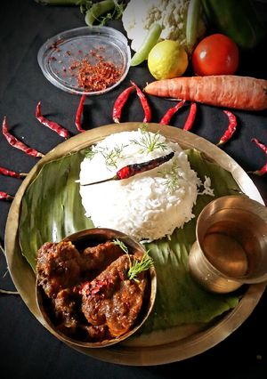 মরিচ পোড়া রুই(Morich pora rui recipe in Bengali) রেসিপির প্রধান ছবি