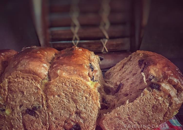 Roti sobek choco chips lembut, tanpa telur