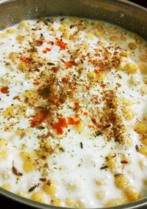 A picture of Boondi Raita.