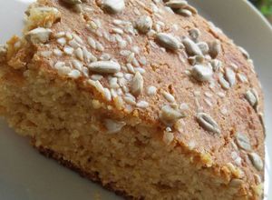 Una foto de Pan de harina de garbanzos y avena integral