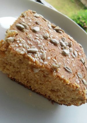 Una foto de Pan de harina de garbanzos y avena integral