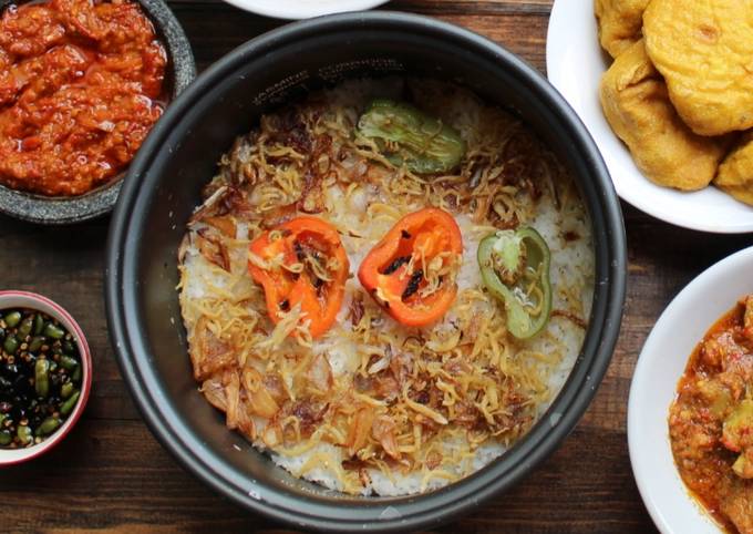 Ternyata begini lho! Resep bikin Nasi Liwet Sunda (Rice cooker) yang sedap