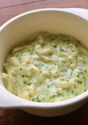 Foto resep MPASI 8+ #2 Creamy Makaroni Bayam