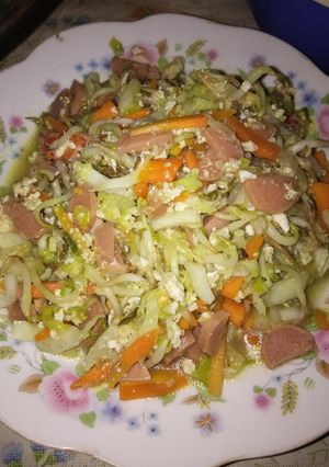 Foto resep Oseng sayur sosis
