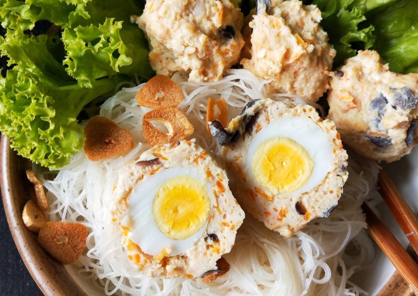 Bakso Lohoa isi telur puyuh bergizi mudah & enak