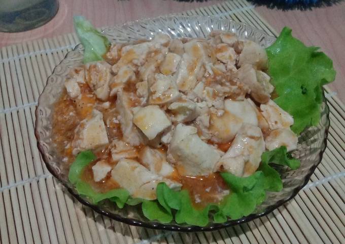 Resep Tahu saos BBQ, Enak