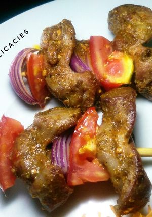 A picture of Gizzard on a stick.
