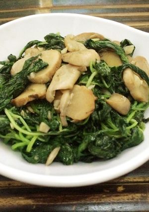 Foto resep Tumis Bayam Jamur