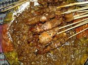 Gambar sate daging sapi kacang