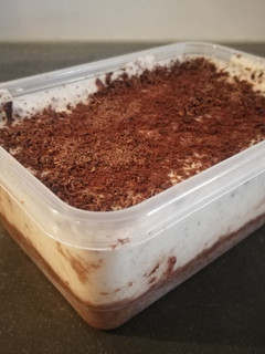 Una foto de Tarta stracciatella sin horno