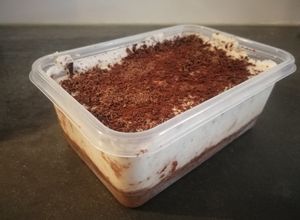 Una foto de Tarta stracciatella sin horno
