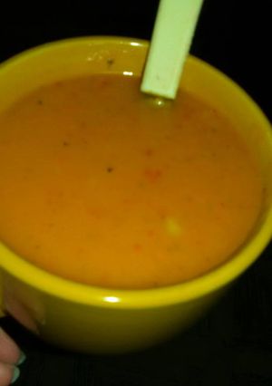 Una foto de Sopita cremosa de verduras