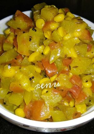 A picture of Lauki Ki Sabji.