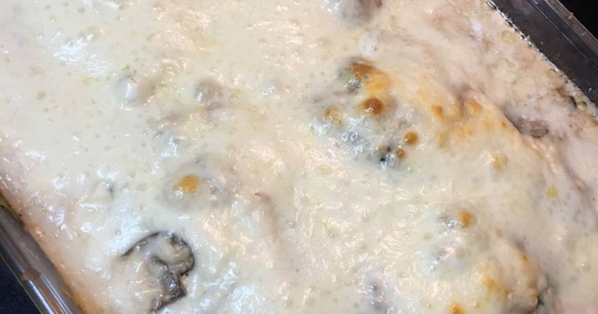 LowCarb Chicken Spinach & Mushroom Bake Recipe by amercado Cookpad