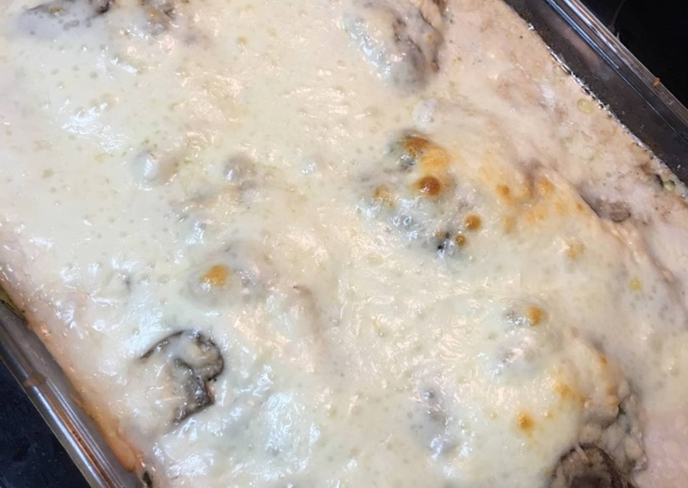 Low-Carb Chicken Spinach & Mushroom Bake