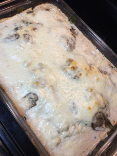 A picture of Low-Carb Chicken Spinach & Mushroom Bake.