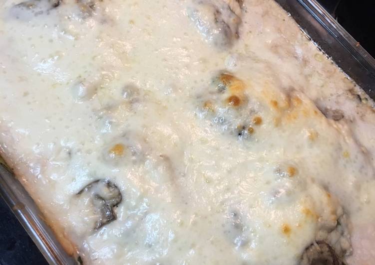 My Grandma Low-Carb Chicken Spinach &amp; Mushroom Bake