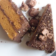A picture of Chocolate layer cake.