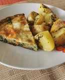Pastel de Espinacas con papas al horno