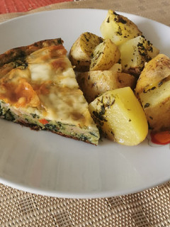 Una foto de Pastel de Espinacas con papas al horno