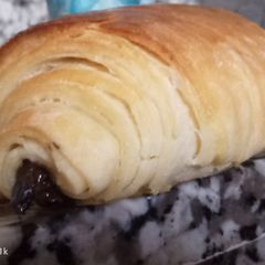 A picture of Croissants perfect way petit pain au chocolat.