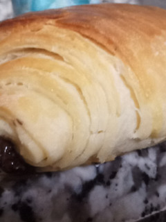 A picture of Croissants perfect way petit pain au chocolat.