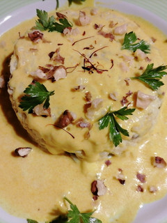 Foto di Risotto, gorgonzola, noci e zafferano