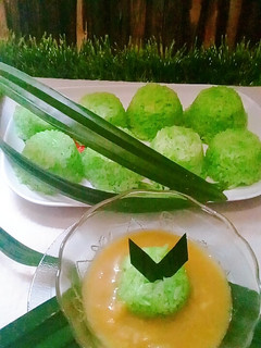 Foto resep Ketan Pandan Saus Durian