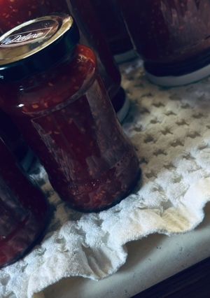 Barna cukros málna lekvár 😊😊 recept fotója