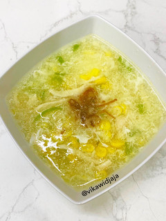 Foto resep Sup Jagung Ayam Kuah Telur