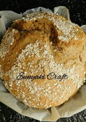 A picture of No Knead Bread #myhomemadebread.