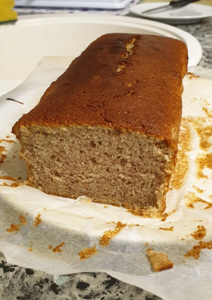 Una foto de Bizcocho de plátano🍌 (banana bread) súper jugoso y esponjoso