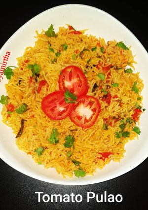 A picture of Tomato pulao.