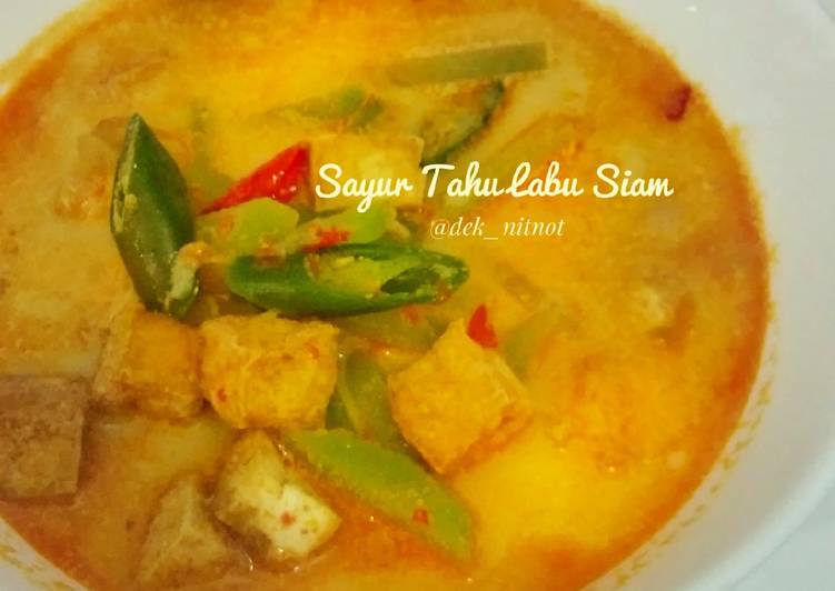 Sayur Tahu Labu Siam