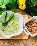 Ăn dặm- cháo lá dứa thịt heo kho