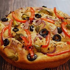Focaccia Bread @Home A picture of Focaccia Bread @Home.