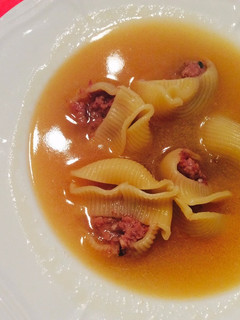 Una foto de Sopa de galets