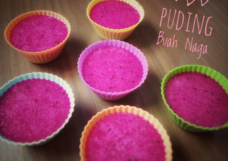 Resep Puding Buah Naga Merah yang Bikin Ngiler