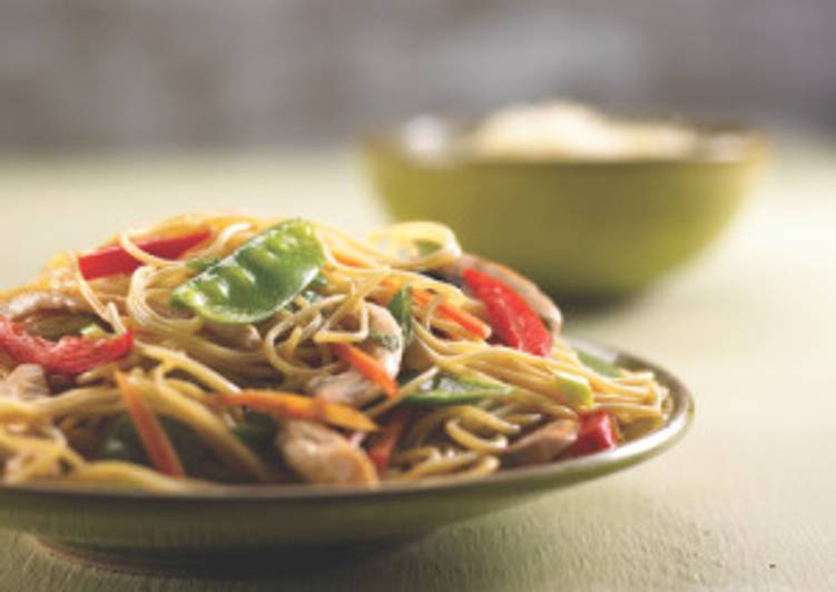 Angel Hair Pasta with Chicken and Spring Vegetables