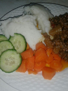 A picture of Mince curry.
