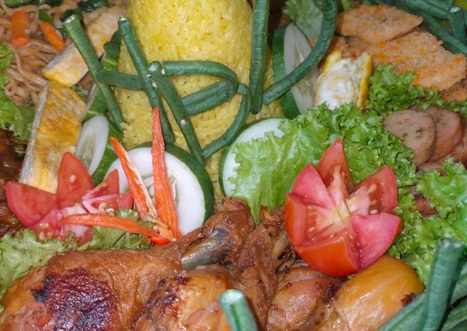 Resep 100 Tumpeng Nasi Kuning Rice Cooker Oleh Mai Tv Cookpad