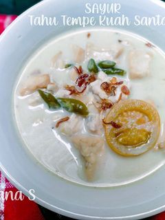 Foto resep Sayur Tahu Tempe kuah Santan🍴