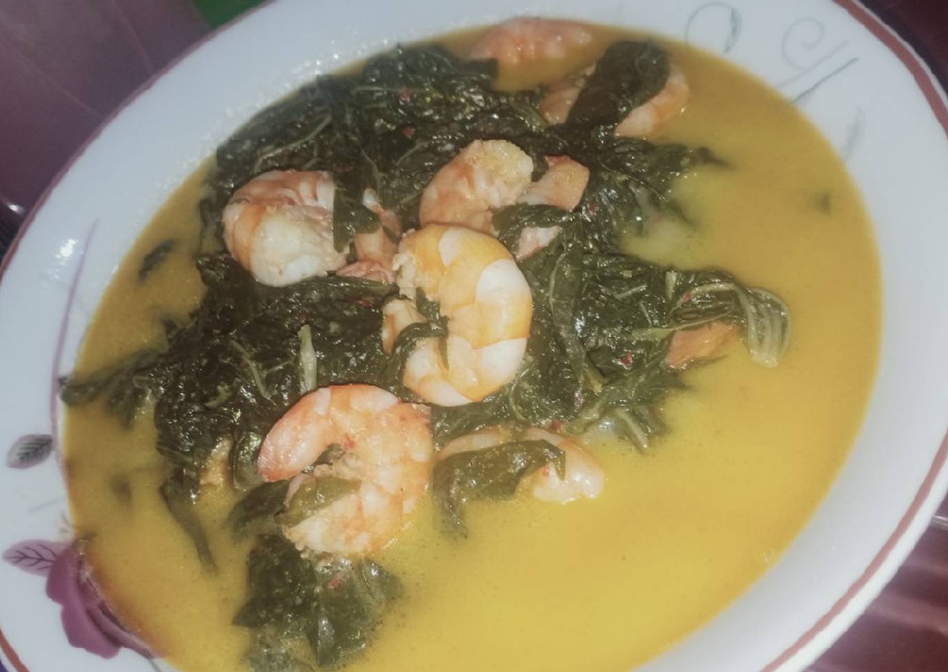 Udang Daun Singkong