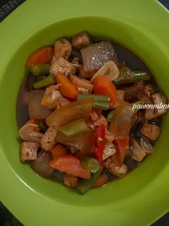 Foto resep 24. Tumis Buwortakil (Buncis Wortel Tahu dan Kikil) 🤗
