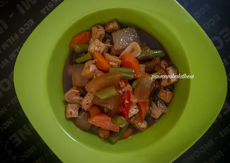 24. Tumis Buwortakil (Buncis Wortel Tahu dan Kikil) 🤗