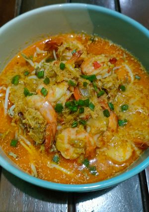 Foto resep 454. Laksa Udang Singapore
