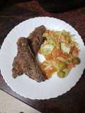 Hígado a la plancha con ensalada