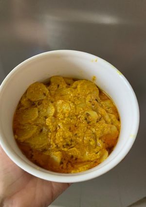 A picture of Arbi Ki Subzi { Taro Root } Winter Special.