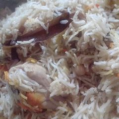 A picture of Chana Chicken Biryani Pulao.